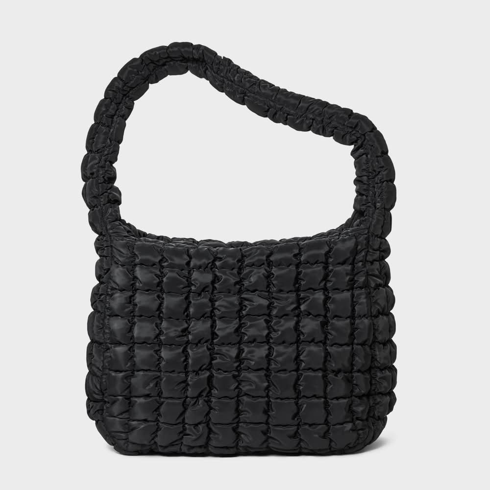 Wild Fable Puffer Hobo Shoulder Bag, Black