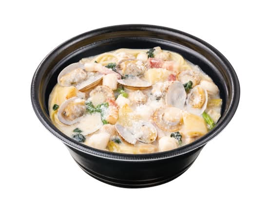 【204】帆立とあさりのチャウダースープパスタ　Chowder Soup Spaghetti with Scallops and Clam