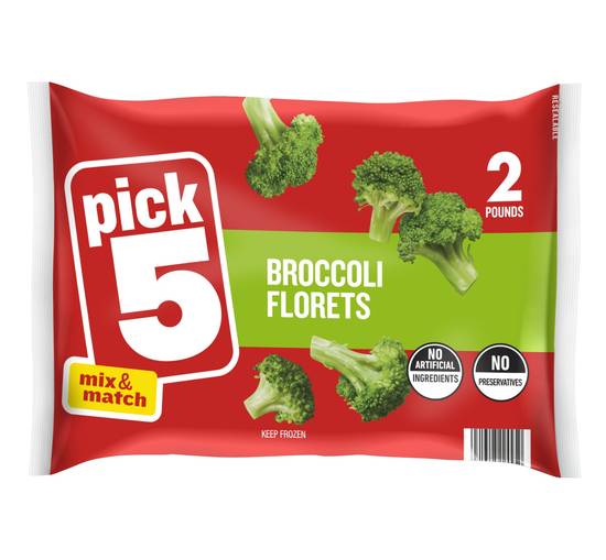 Pick 5 Broccoli Florets (2 lbs)