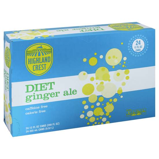 Highland Crest Diet Ginger Ale Soda (12 fl oz), Delivery Near You