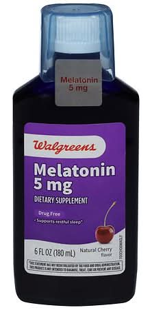Walgreens Melatonin 5 mg Cherry Dietary Supplement (6 fl oz)
