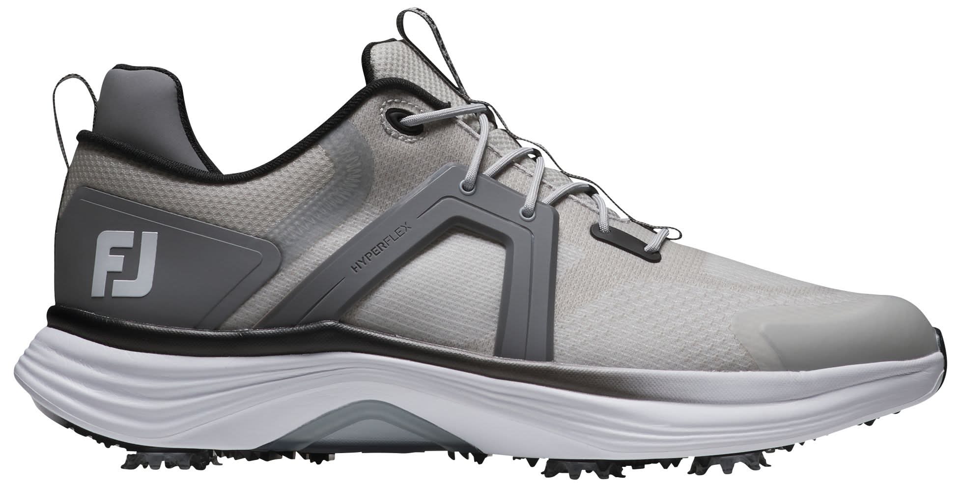 FootJoy Men's Hyperflex Golf Shoes 2025 (Gray/White/Coral, 10.0)