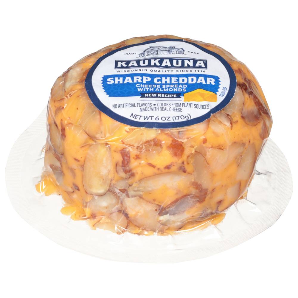 Kaukauna Sharp Cheddar Cheese Spread With Almonds (6 oz)