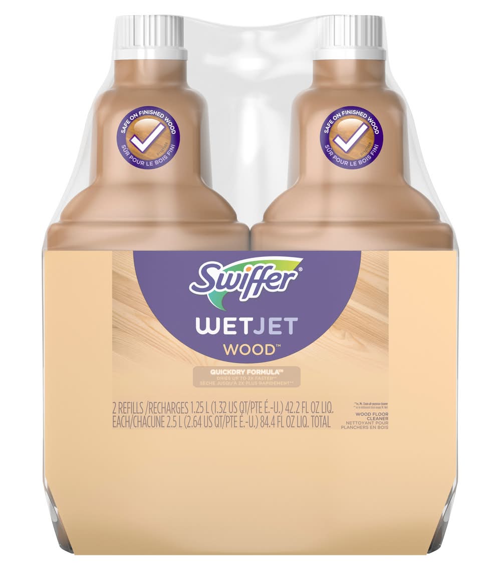 Swiffer WetJet Wood Refill Original Liquid Floor Cleaner 2 -Count
