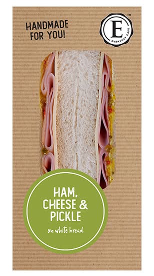 Ham Cheese Pickle Sandwich