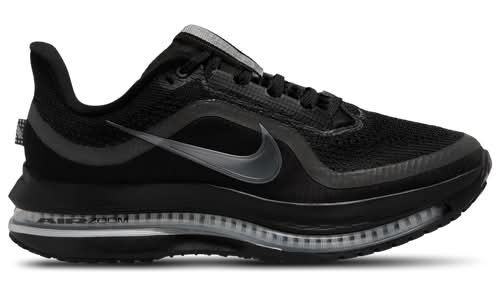 Nike Womens Pegasus Premium - Running Shoes Black/Metallic Silver Size 08.5