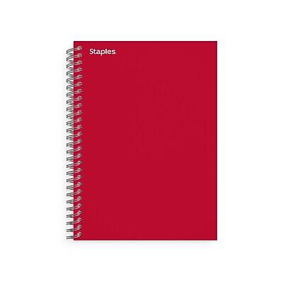 Staples® 1-Subject Subject Notebooks, 5 x 7, College Ruled, 100 Sheets, Assorted (83357)