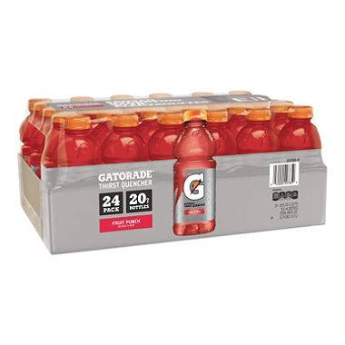Gatorade - Fruit Punch- 24/20 oz plastic bottles (1X24|1 Unit per Case)