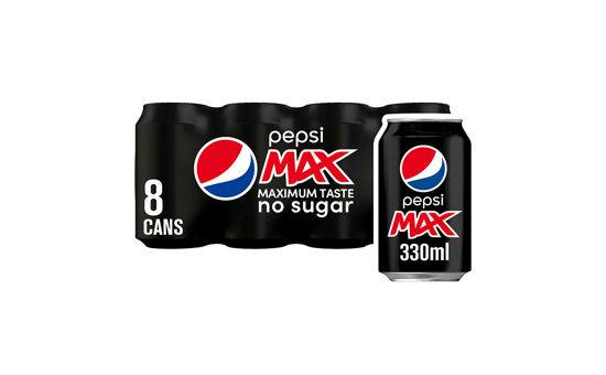 Pepsi Max Cans 8x330ml