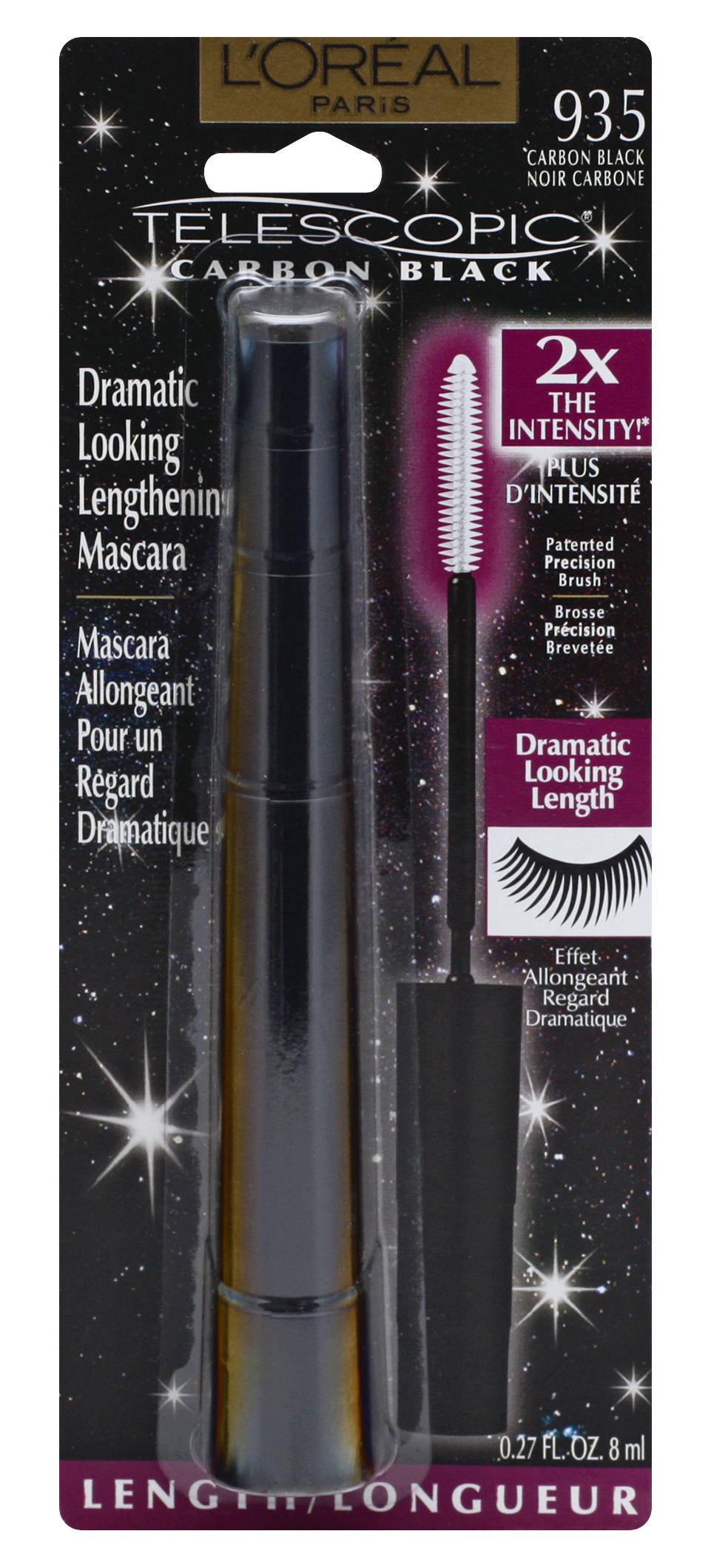 L'Oréal Telescopic Lengthening Mascara, Carbon Black (0.3 fl oz)