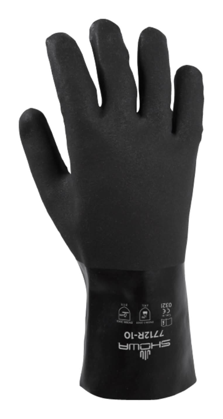Atlas Unisex Indoor/Outdoor Gaunlet Chemical Gloves Black L 1 Pair