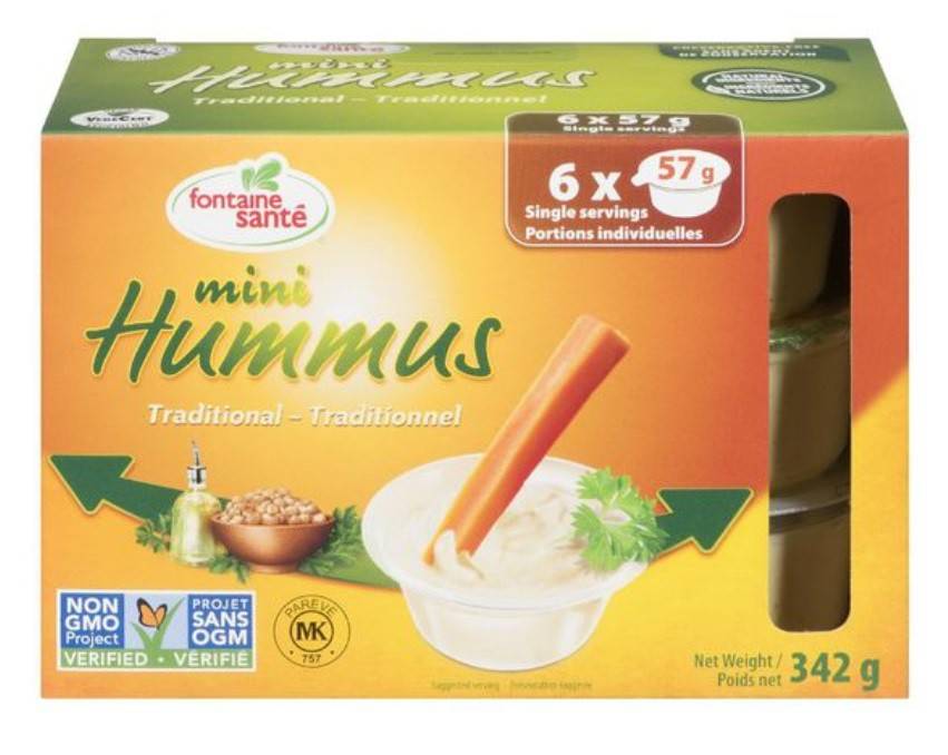 Fontaine Santé Traditional Mini Hummus