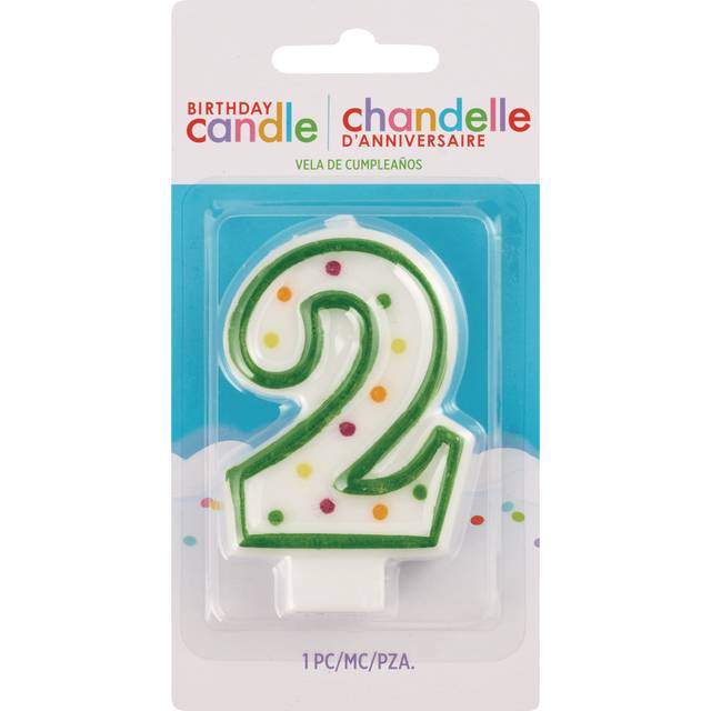 Chandelles D’Anniversaire Birthday Candle Number 2