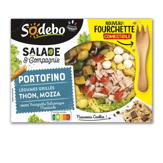 Sodebo Salade & Compagnie Portofino Légumes Thon Mozzarella 320g