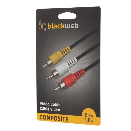 Blackweb Composite Black Video Cable (1 unit)