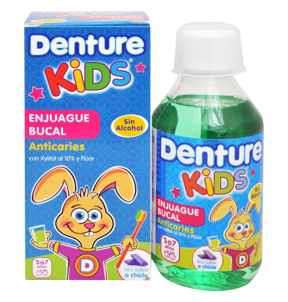 DENTURE KIDS ENJ BUC CHICLE *240ML