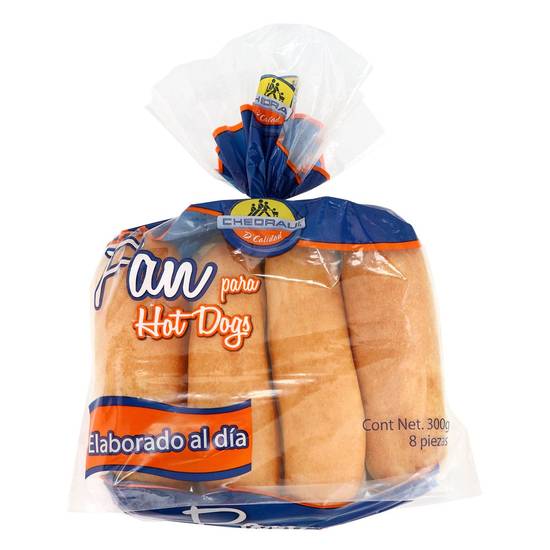 Chedraui pan para hot dog (8 un)