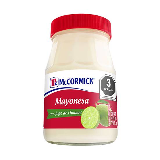 Mccormick mayonesa con limón (frasco 190 g)