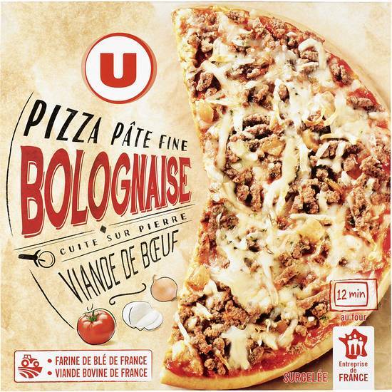Les Produits U - Pizza bolognaise