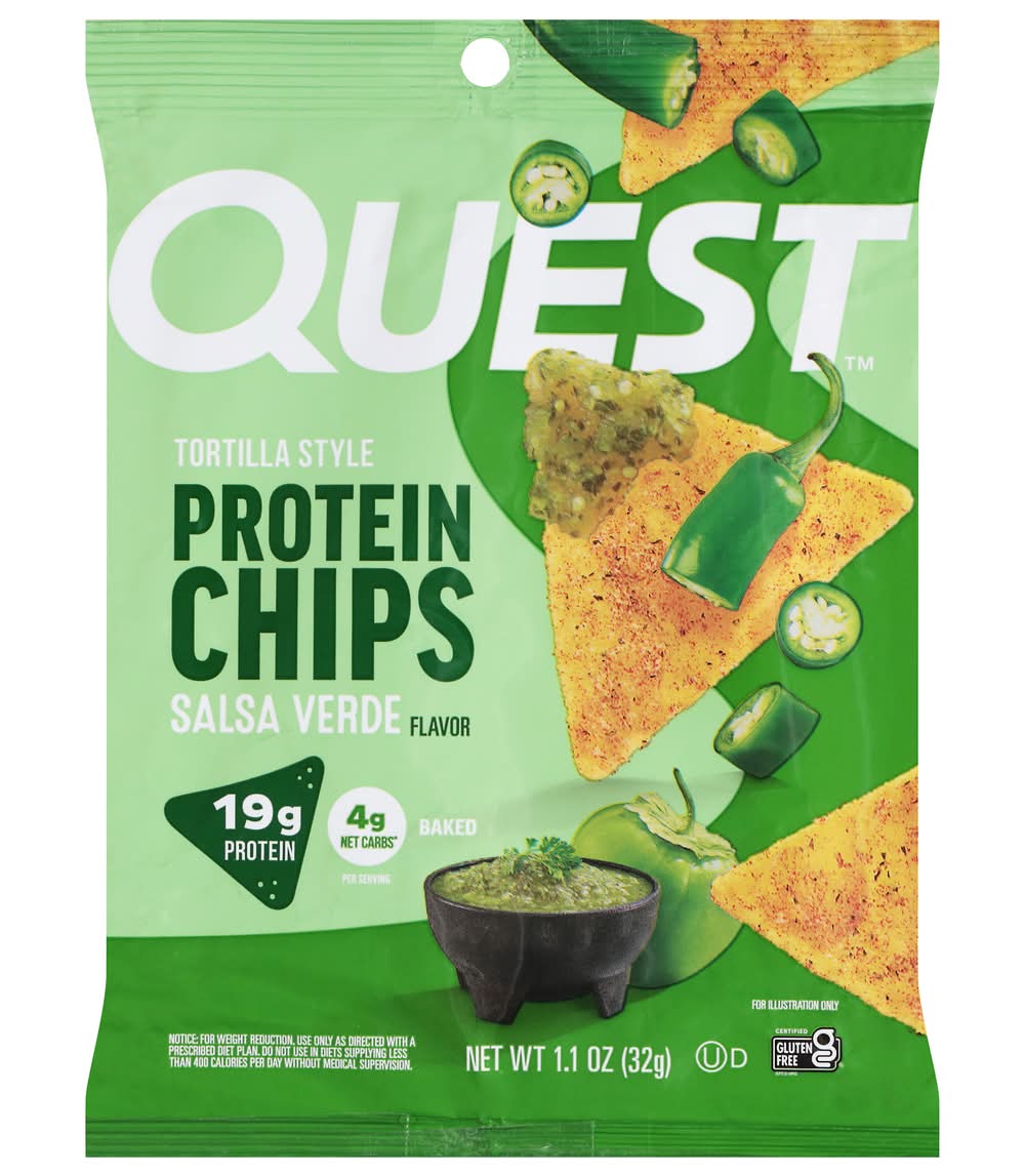 Quest Tortilla Style Protein Chips, Salsa Verde (1.1 oz)