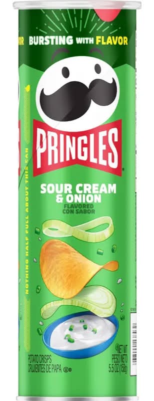 Pringles Potato Crisps Sour Cream & Onion