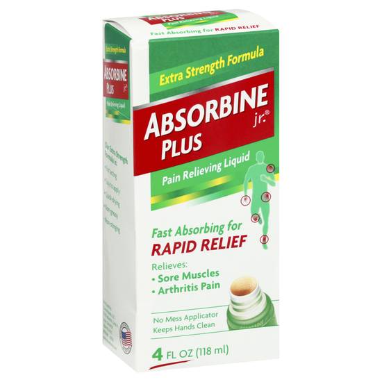 Absorbine Jr. Plus Extra Strength Formula Pain Relieving Liquid (4 fl oz)