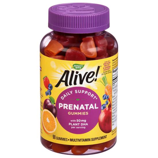 Nature's Way Alive! Daily Support Prenatal Gummies (90 ct)