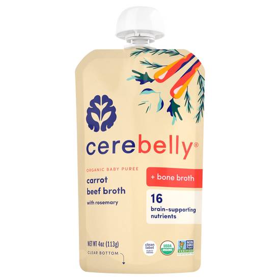 Cerebelly Organic Baby Puree (carrot beef broth)