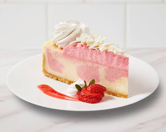 Wild Strawberries & Cream Cheesecake Slice