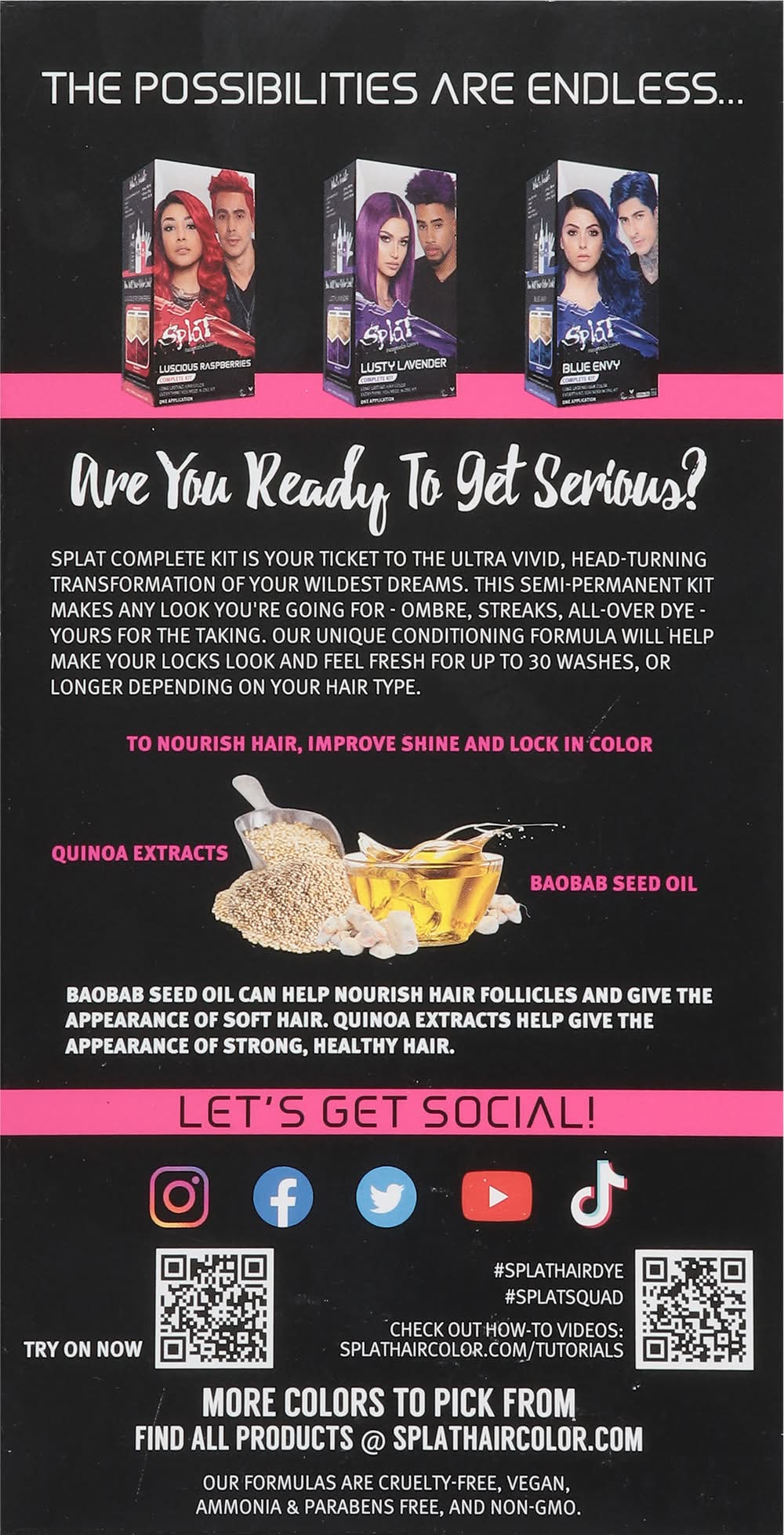 Splat Rebellious Hair Color Complete Kit, Pink Chameleon | Postmates