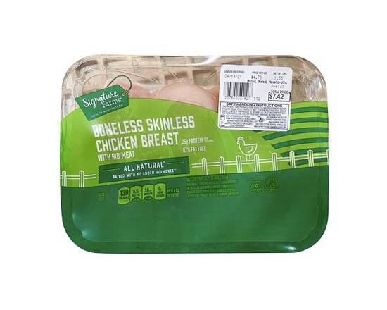 Signature Farms · Boneless Skinless Chicken Breast (approx 1.5 lbs)