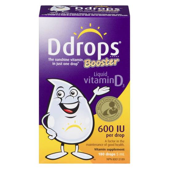 Ddrops Liquid Vitamin D3 600 Iu (5 ml)