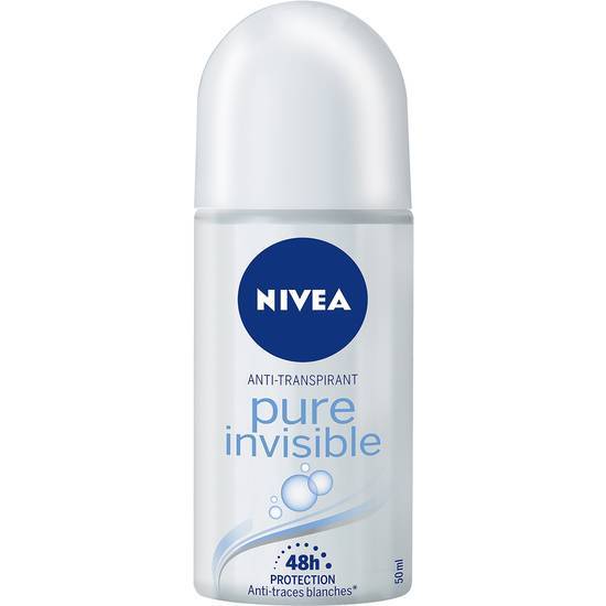 Déodorant bille femme nivea anti-transpirant 48h pure invisible 50ml