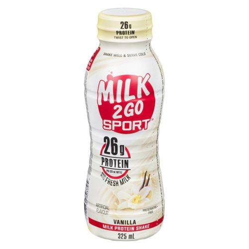 Milk 2 go sport vanille protéine 26g - sport vanilla milk shake (325 ml)