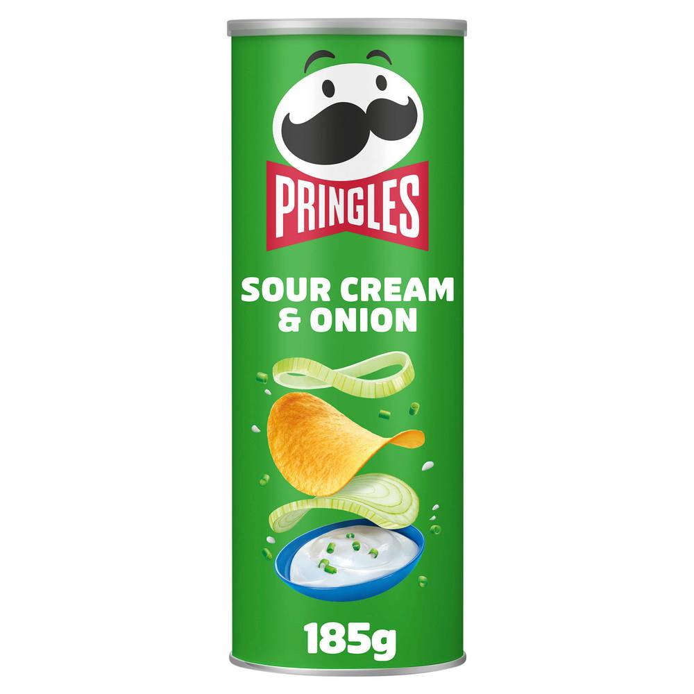 SAVE £0.65 Pringles Sour Cream & Onion Sharing Crisps 185g