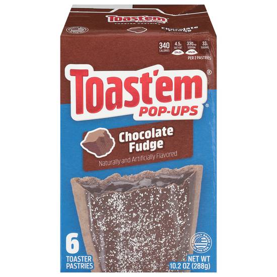 Toast'em Pop-Ups Chocolate Fudge Toaster Pastries (6 ct)