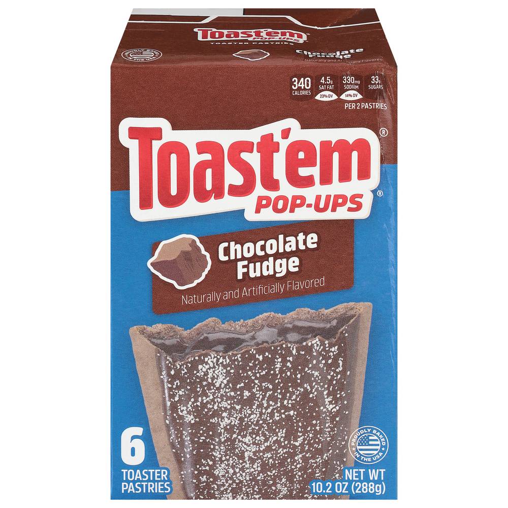Toast'em Pop-Ups Chocolate Fudge Toaster Pastries (10.2 oz)