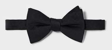 Goodfellow & Co. Solid Satin Bow Tie, Men, OS, Black