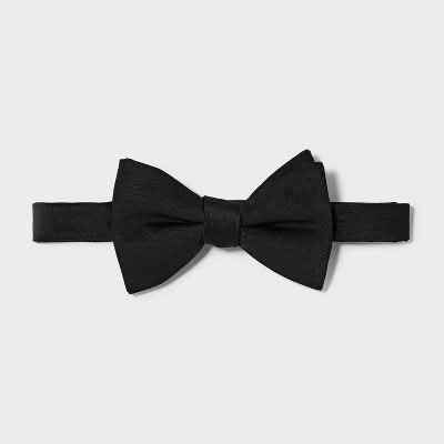 Goodfellow & Co. Solid Satin Bow Tie, Men, OS, Black