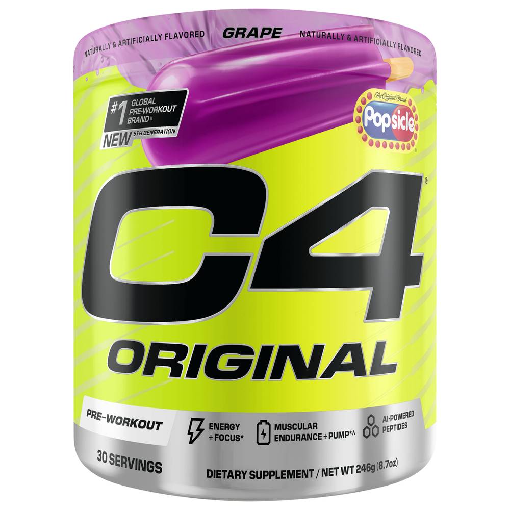 C4 Original Pre-Workout Powder, Grape (8.7 oz)