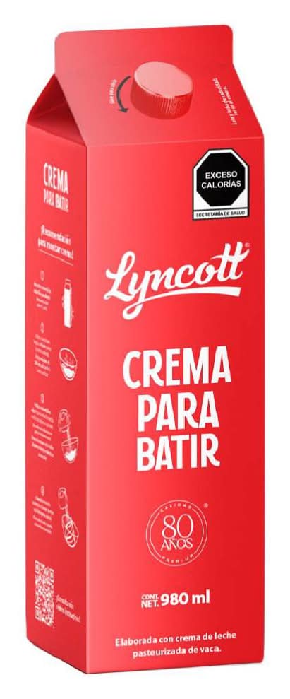 Lyncott · Crema para batir (980 ml)