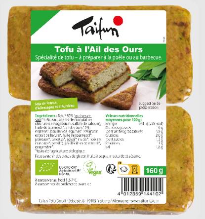 Filet de tofu ail des ours 160g - TAIFUN - BIO