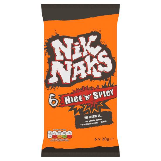 Nik Naks Nice 'N' Spicy Crisps (6 ct)