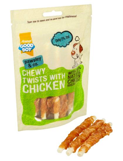 Good Boy Pawsley & Co. Chewy Twists Chicken (90g)