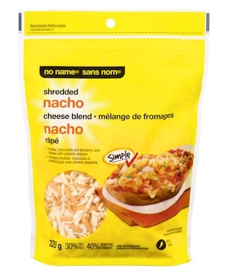 No Name Mélange De Fromages Nacho Râpé / Shredded Nacho Cheese Blend 320.0 G