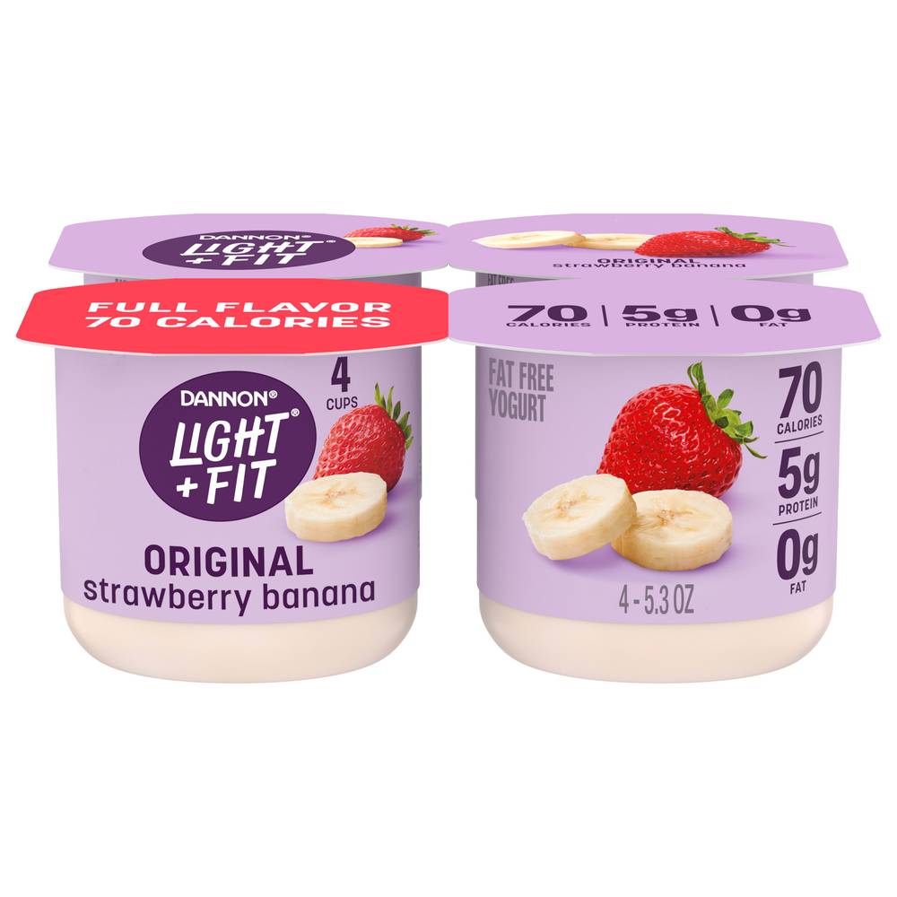 Dannon Light + Fit Strawberry Banana Nonfat Yogurt (1.32 lbs)