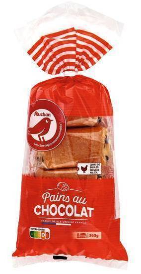 Pain au chocolat - auchan - 360g