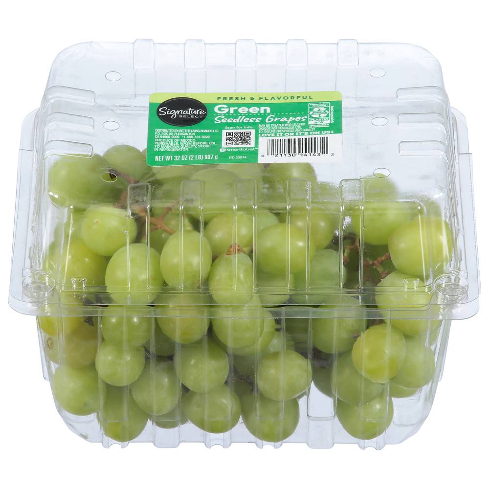 Signature Select Green Seedless Grapes (32 oz)