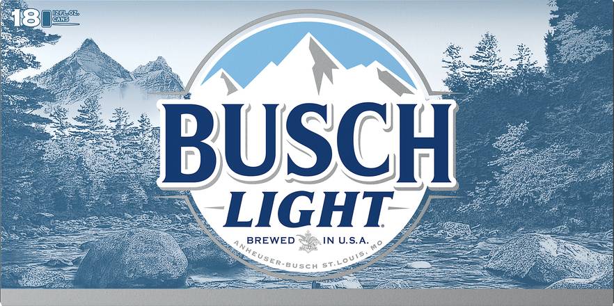 Busch Domestic Light Lager Beer (18 pack, 12 fl oz)