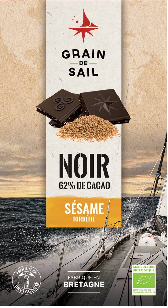 Grain de Sail - Chocolat noir sésame torréfié